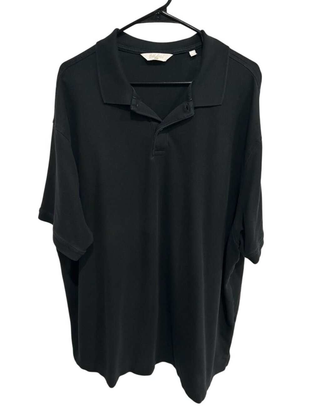 Gold Label Roundtree & Yorke 2XB Mens Black Polo Shirt Old Money Quiet Luxury